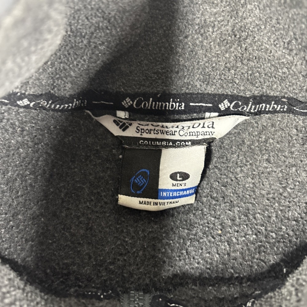Columbia Sportswear Interchange Jacket Gray Fleece Lined Men's Size Large - Picture 5 of 13